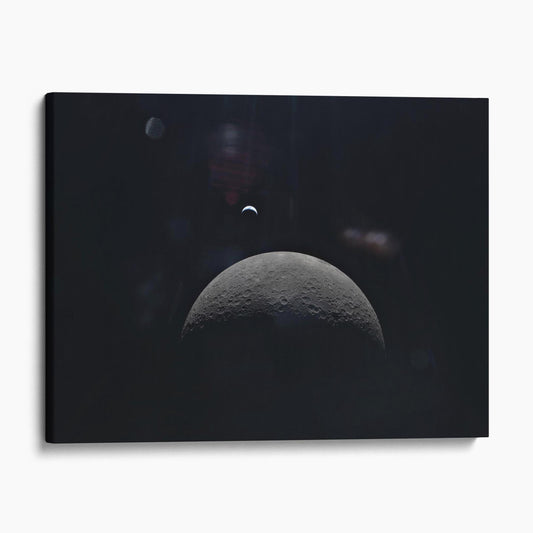 Artemis II - Crescent Earth Over Lunar Horizon (NASA Artemis 2 Mission)
