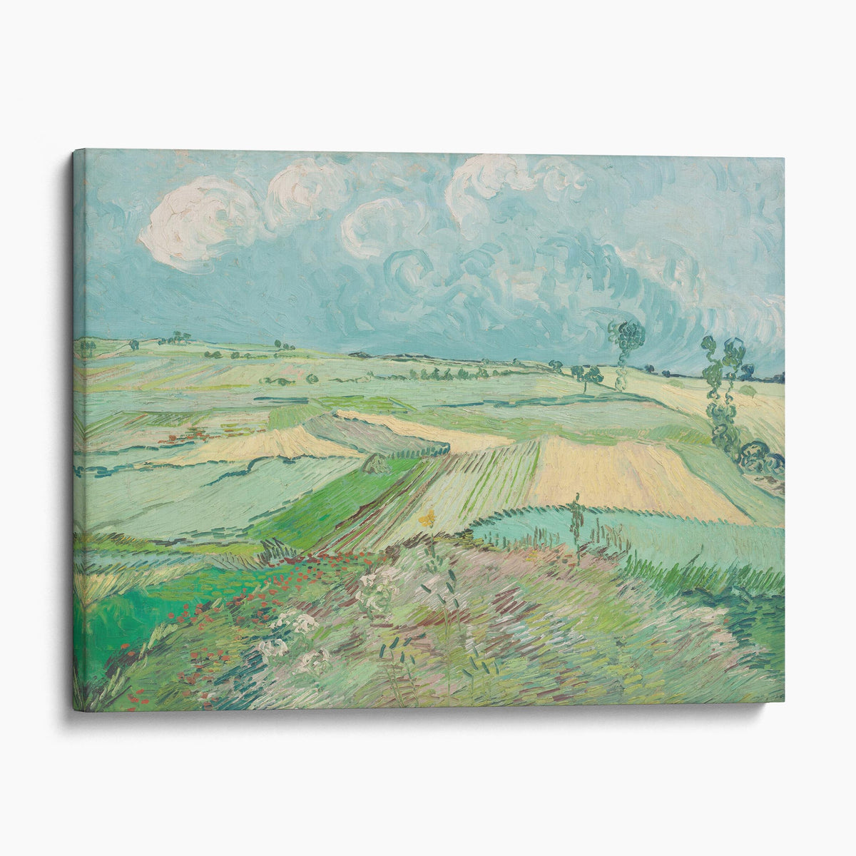 Wheat Fields at Auvers Under Clouded Sky by Van Gogh