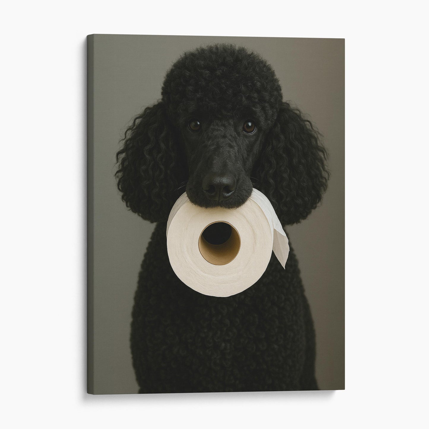 Black Poodle Dog Toilet Paper