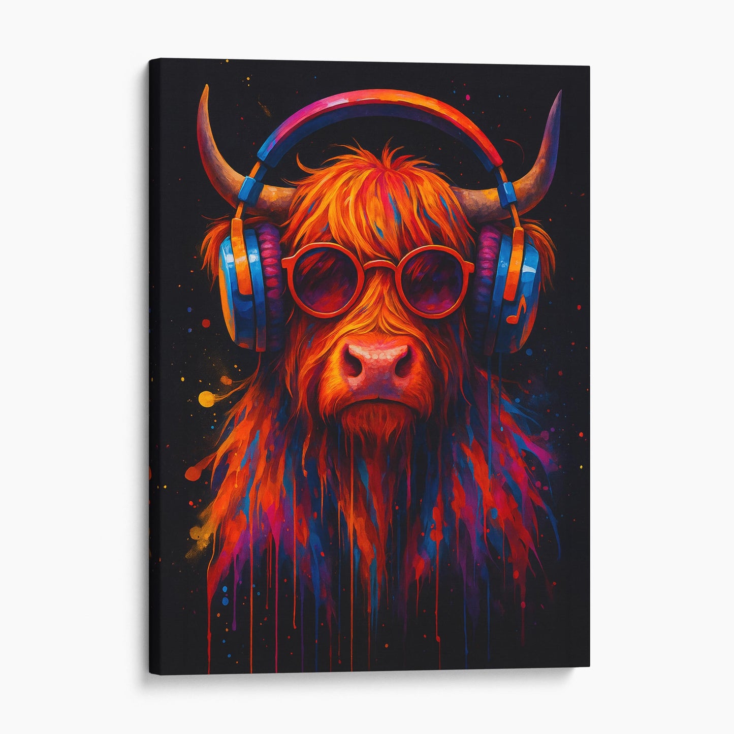 DJ Highland Cow Graffiti Banksy