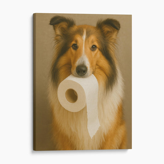 Collie Dog Toilet Paper