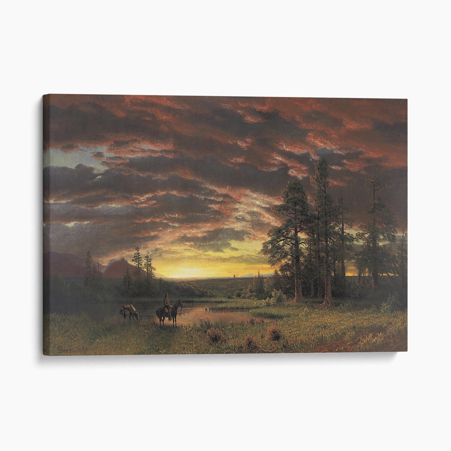 Evening on the Prairie by Albert Bierstadt