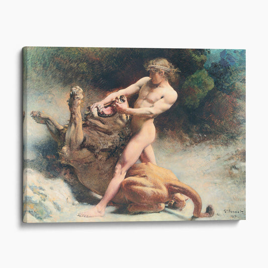 Samson's Youth by Léon Bonnat