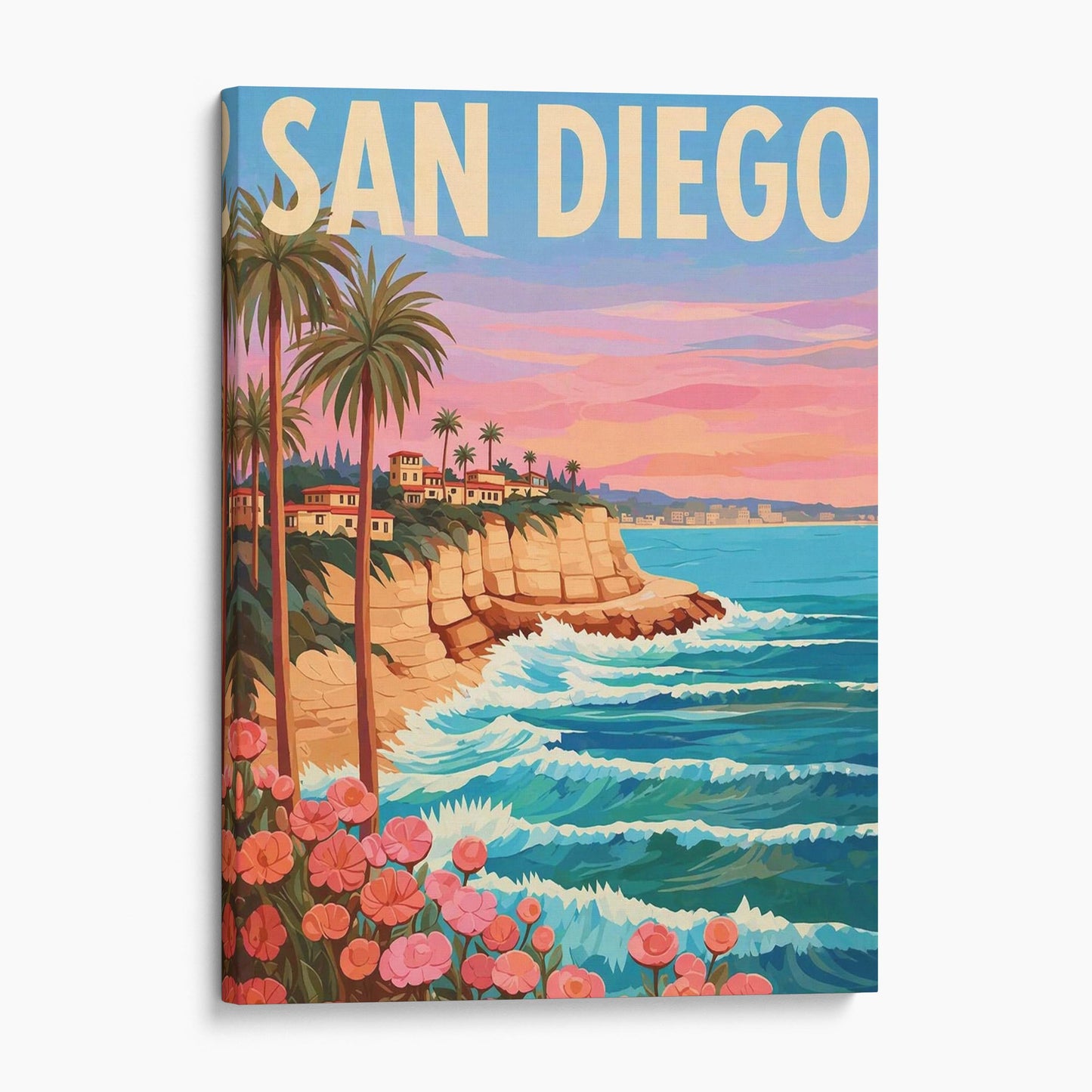 San Diego Vintage Travel Poster
