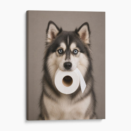 Pomsky Dog Toilet Paper