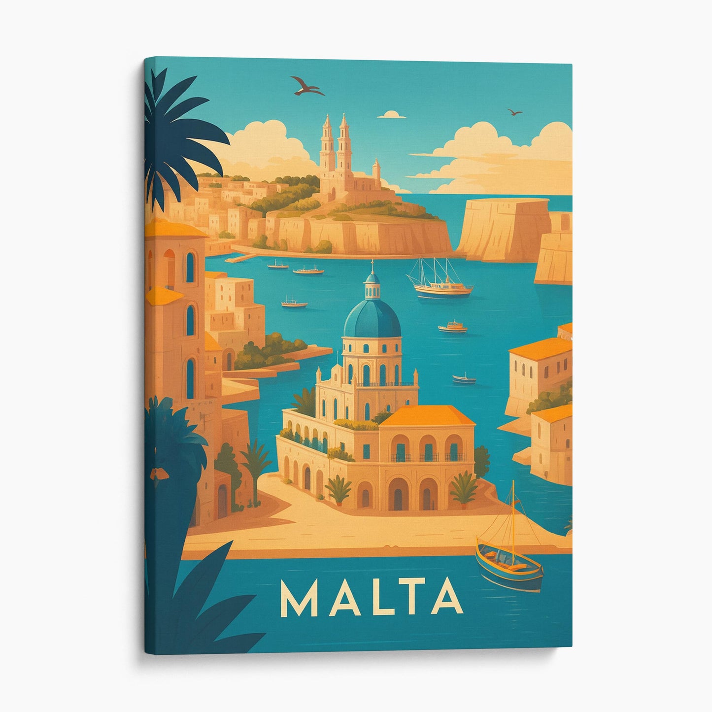 Malta Vintage Travel Poster