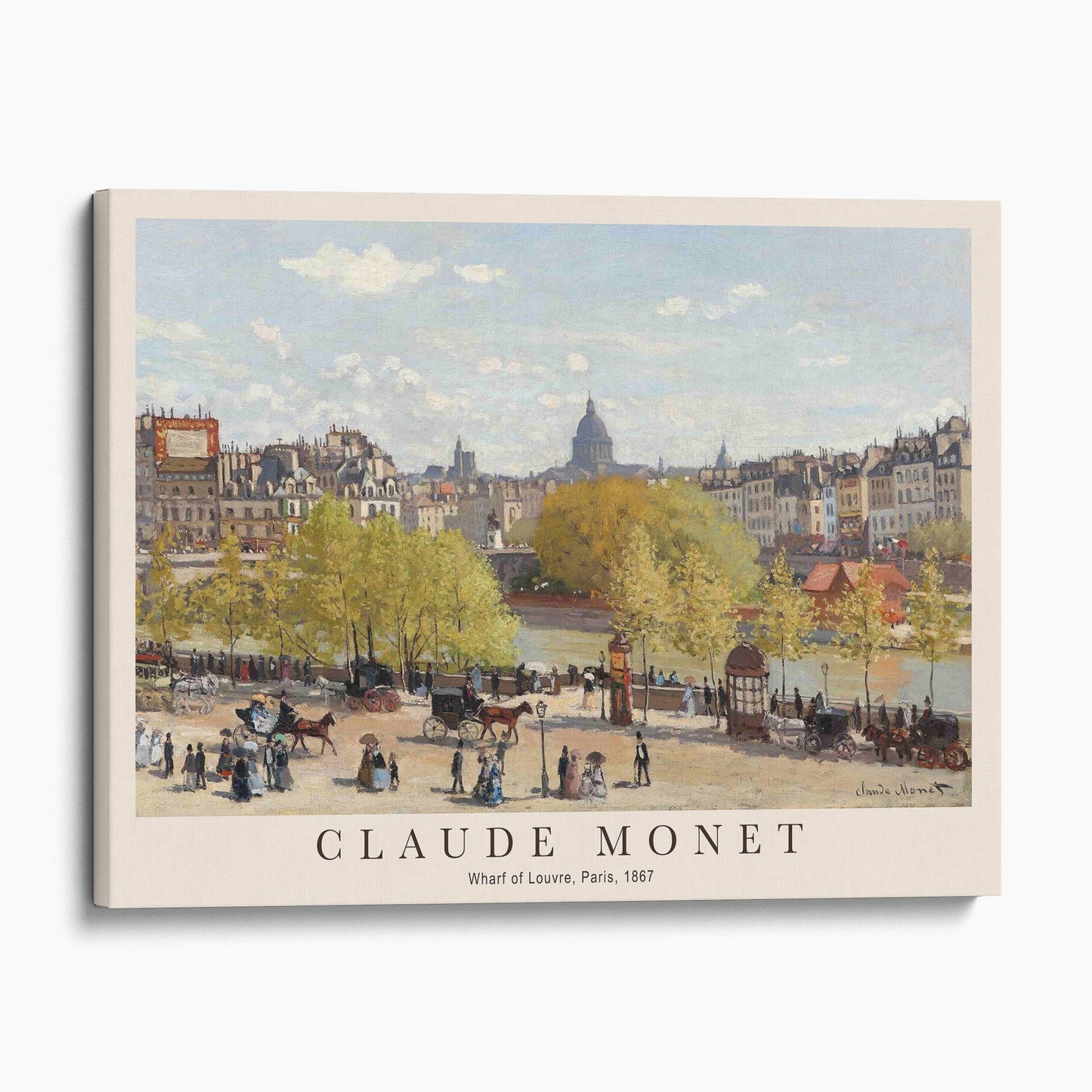 Claude Monet - Wharf of Louvre, Paris