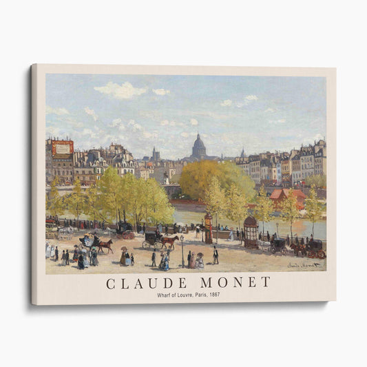 Claude Monet - Wharf of Louvre, Paris
