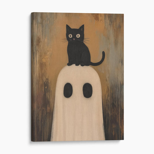 Ghost With Black Cat
