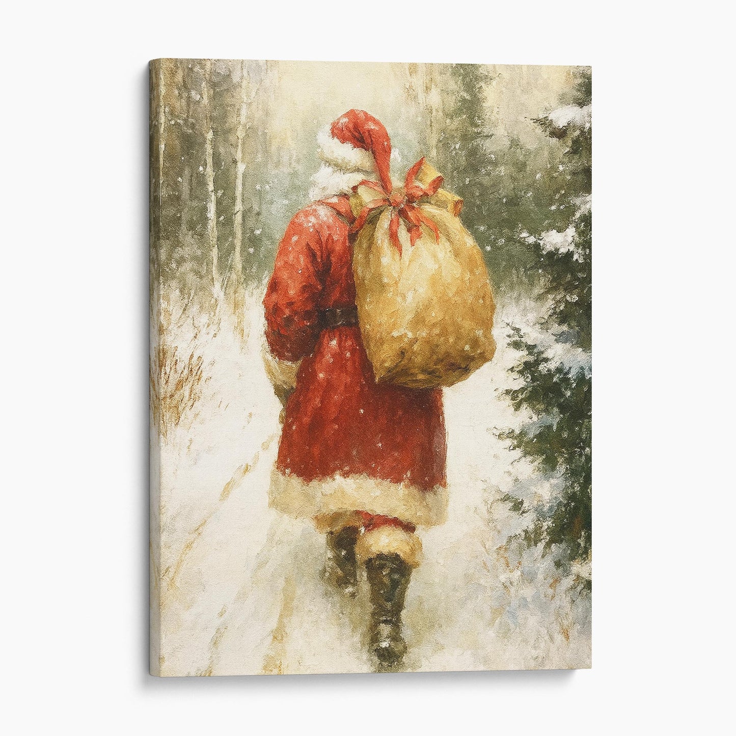 Santa Claus With His Bag Of Gifts