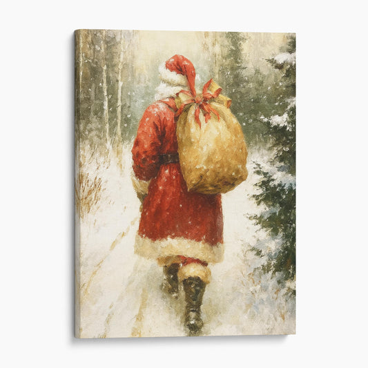 Santa Claus With His Bag Of Gifts