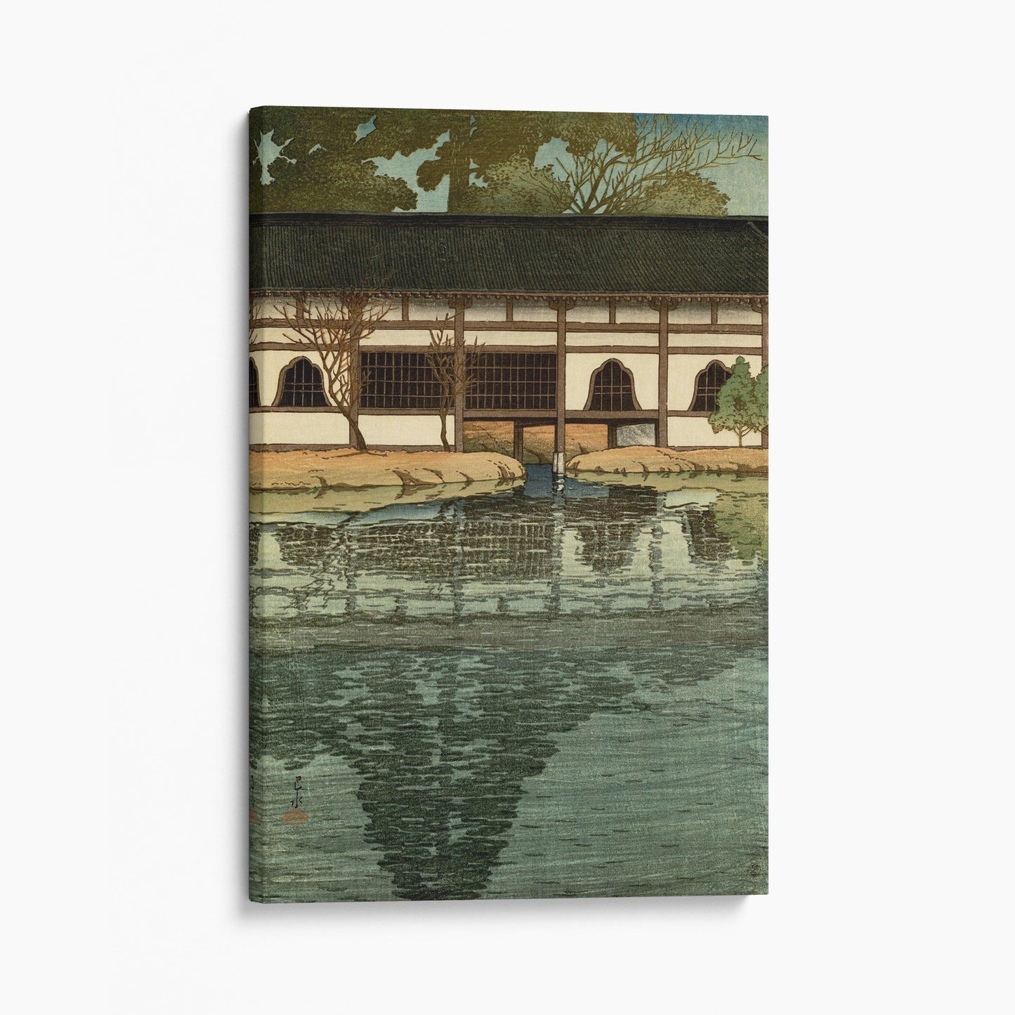 Part of the Byōdō-in Temple at Uji - Kawase Hasui