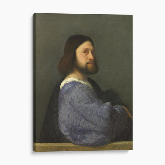 A Man with a Quilted Sleeve (Ariosto) by Titian