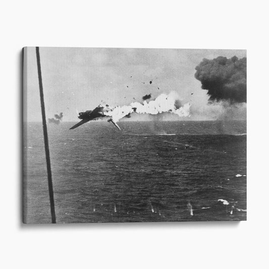 Nakajima B6N Tenzan shot down by USS Yorktown (CV-10) off Kwajalein