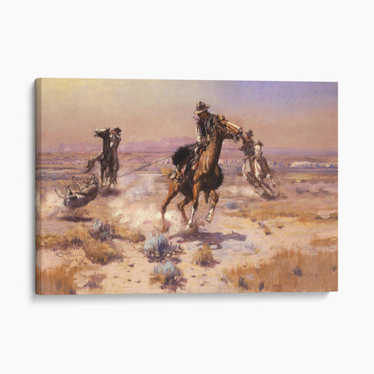 At Rope's End (1909) - Charles M Russell