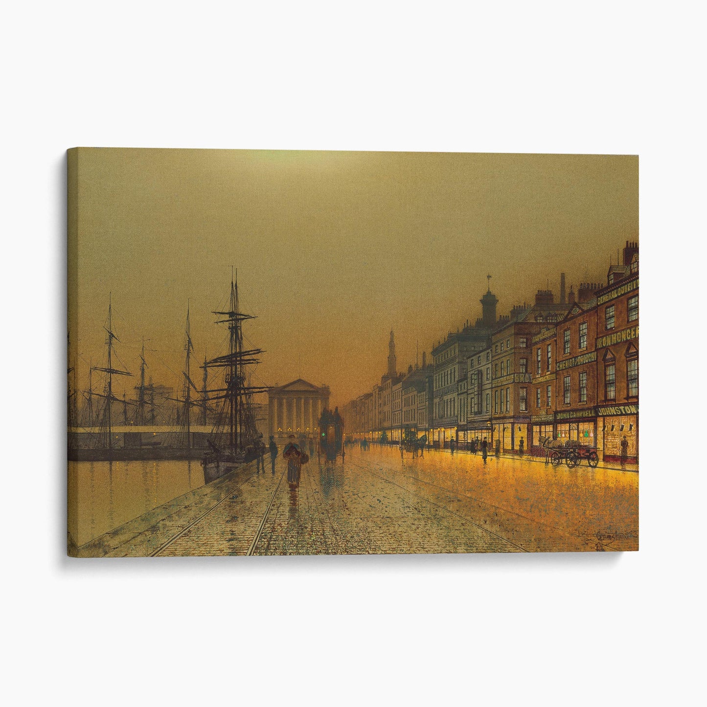 Greenock Harbour at Night (1893) - John Atkinson Grimshaw