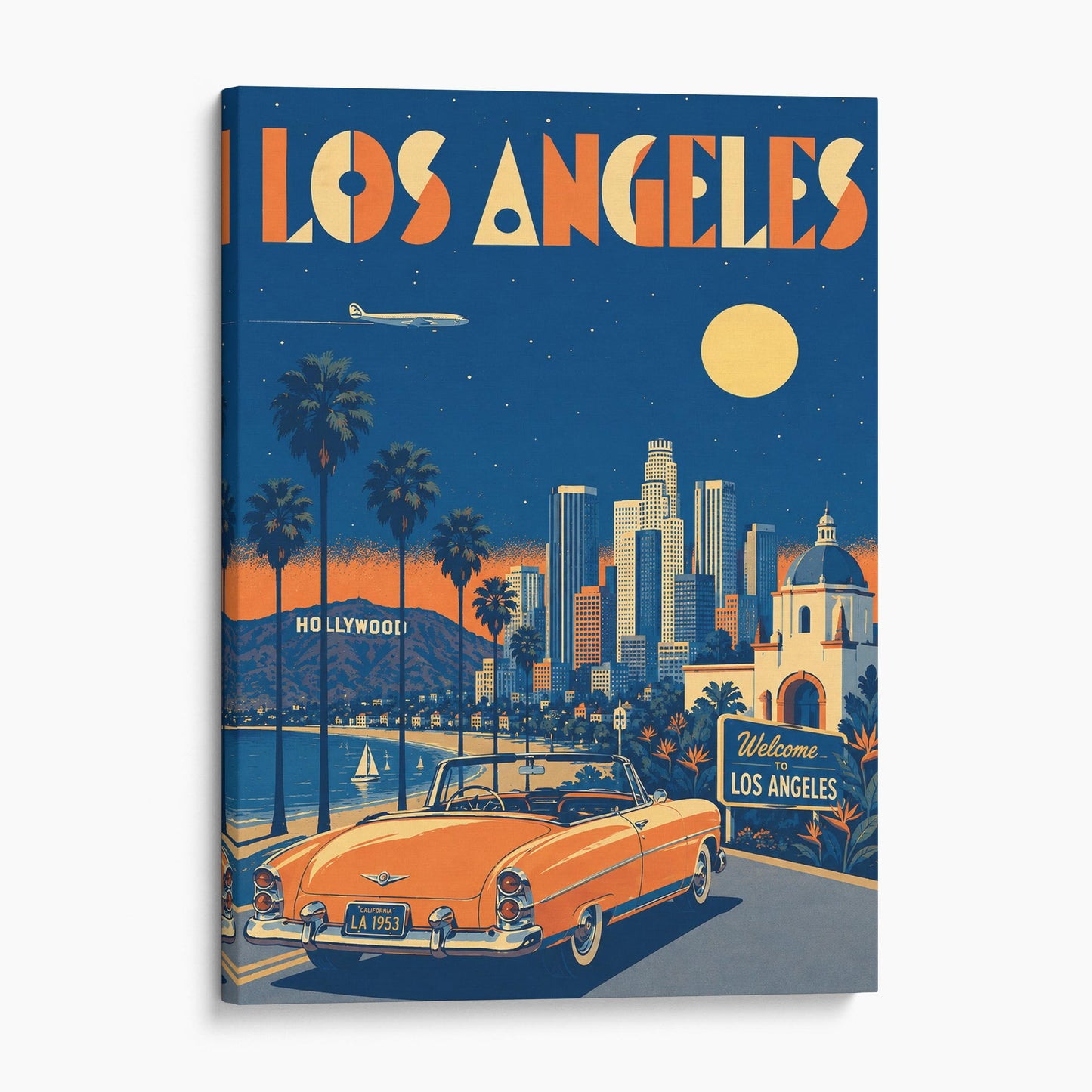 Los Angeles Vintage Travel Poster
