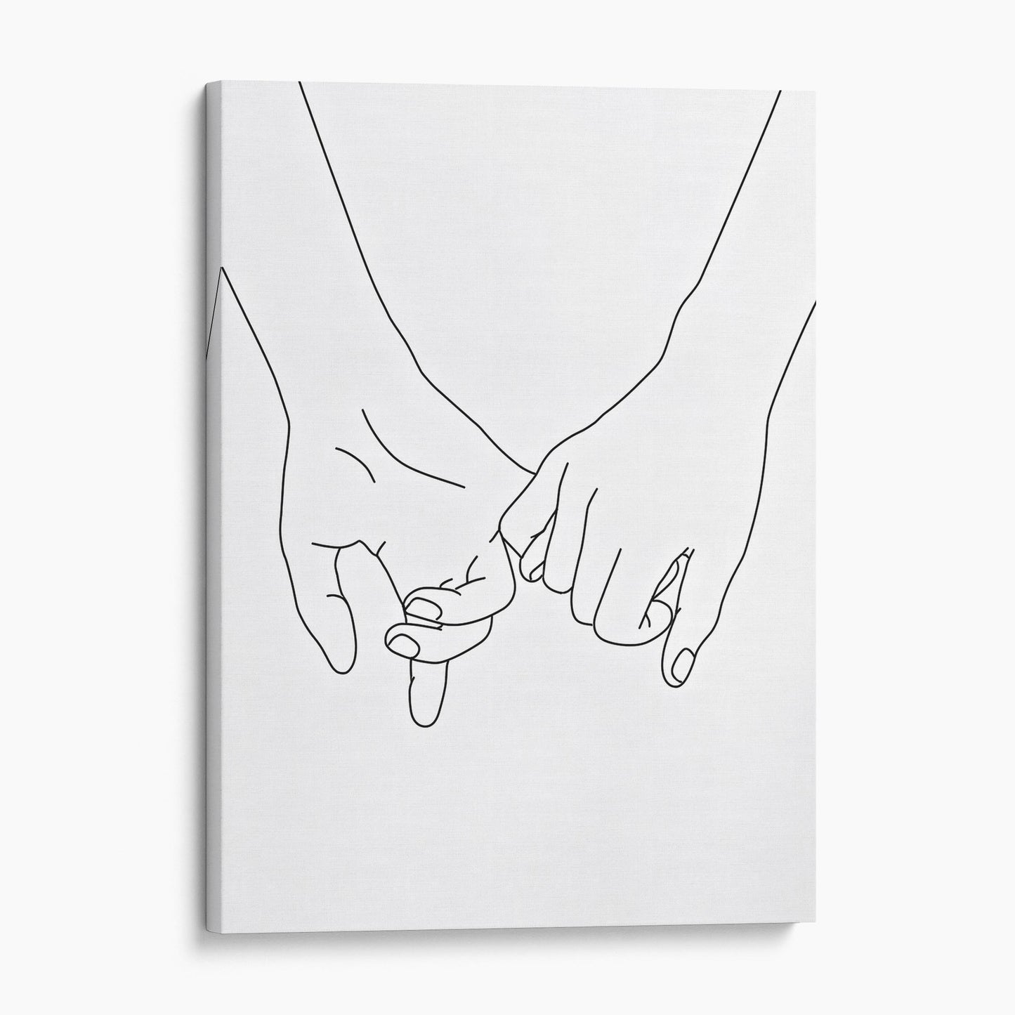 Fingers Touching Line Art