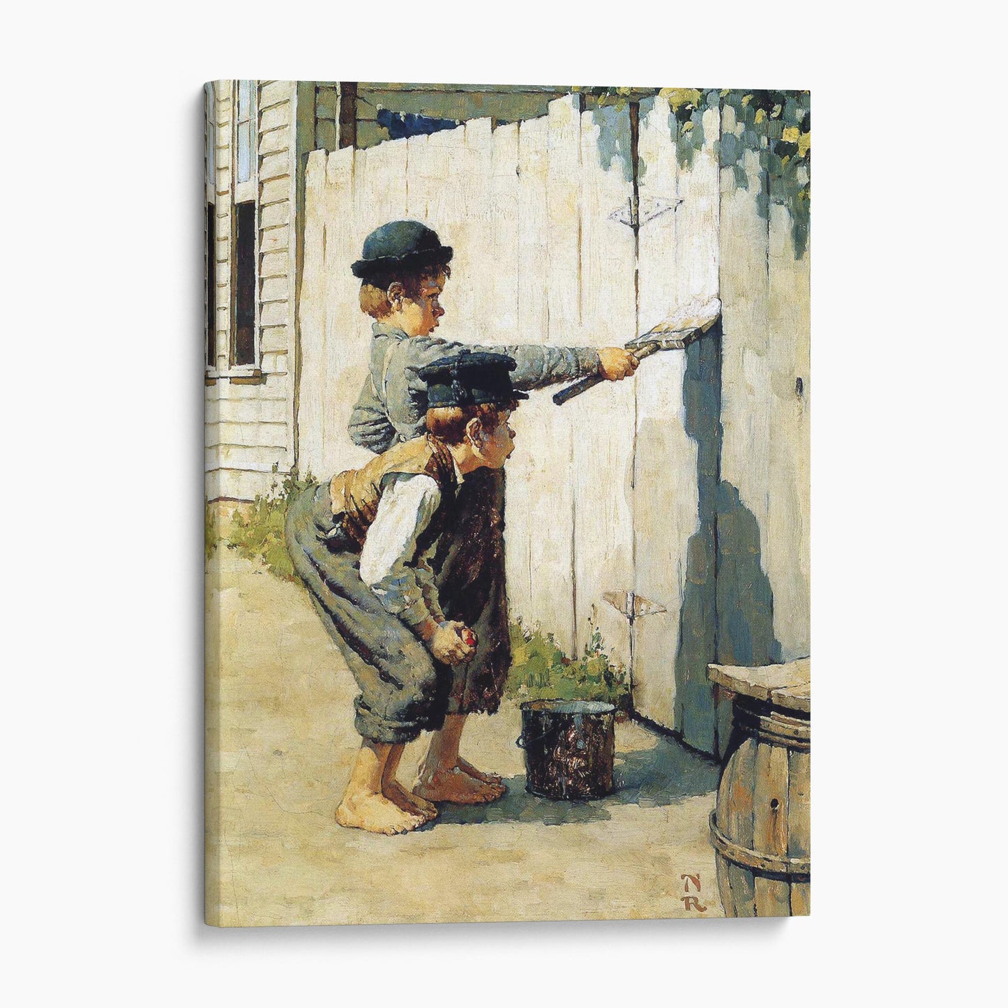 Tom Sawyer (Whitewashing the Fence), 1936 - Norman Rockwell