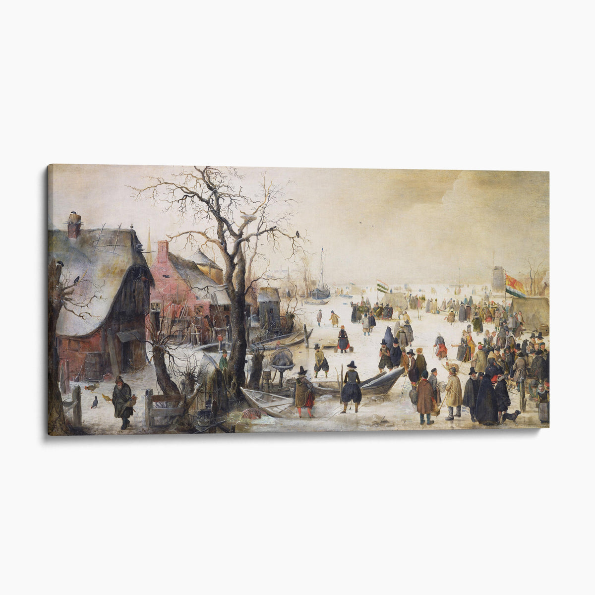 Winter Scene on a Canal - Hendrik Avercamp