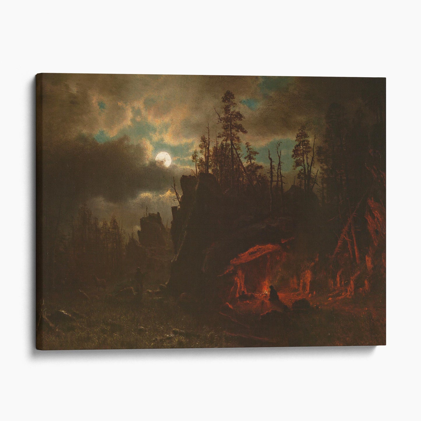 Trapper's Camp by Albert Bierstadt