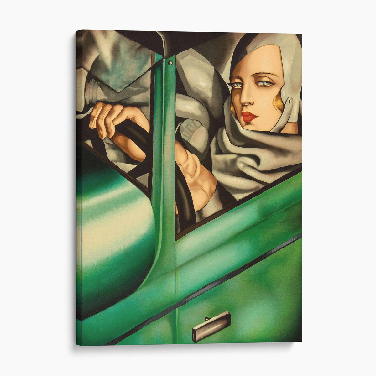 Self-Portrait in a Green Bugatti, 1929 - Tamara de Lempicka