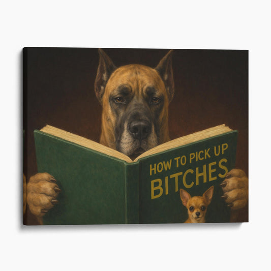 Great Dane Dog Reading Dating Book