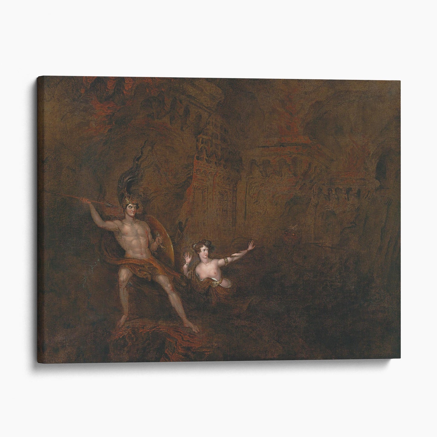 The Conflict Between Satan And Death (1832) - John Martin