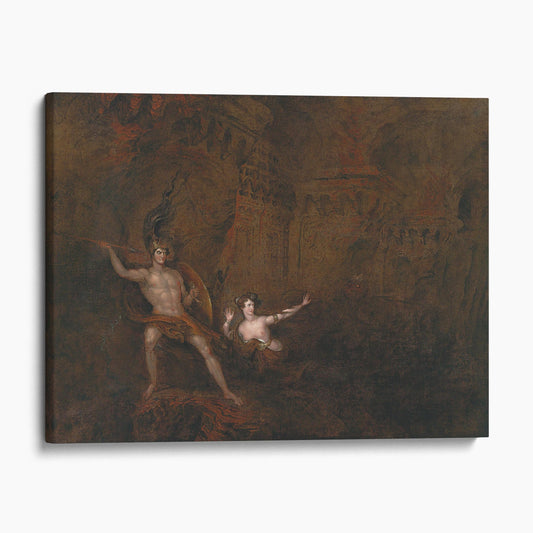 The Conflict Between Satan And Death (1832) - John Martin