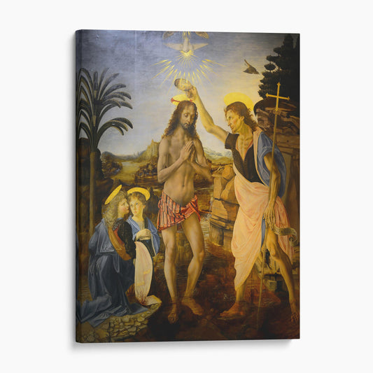 Baptism of Christ - Verrocchio & Leonardo Da Vinci