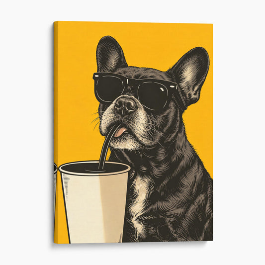 French Bulldog Retro