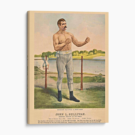 John L Sullivan Boston Strong Boy Currier & Ives