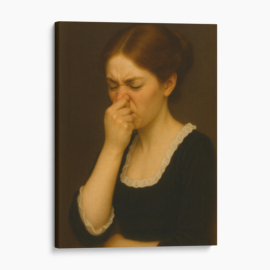 Girl Plugging Her Nose