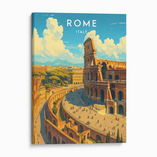 Rome Italy Travel Poster
