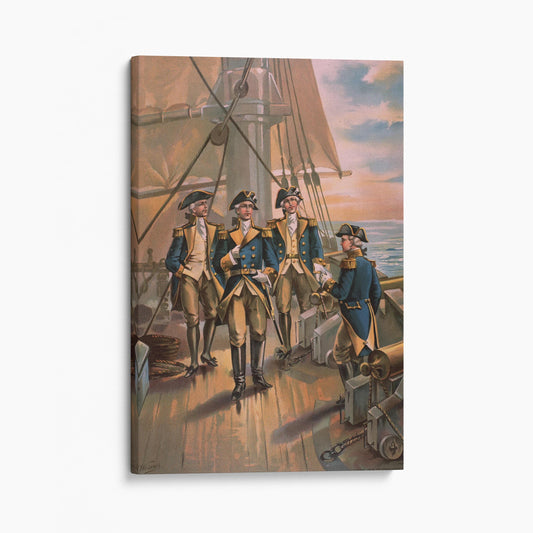 Commodore Esek Hopkins With His Officers, 1776