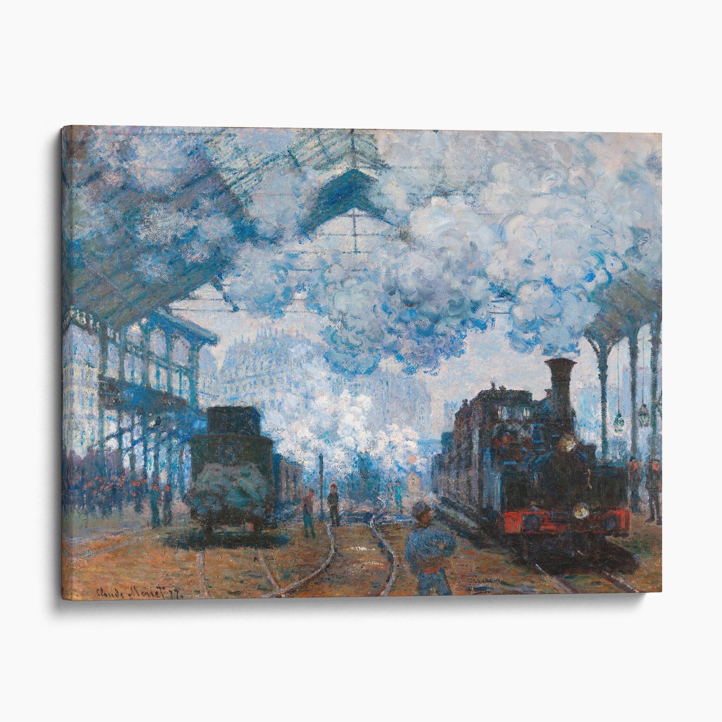The Gare Saint-Lazare: Arrival of a Train (1877) - Claude Monet