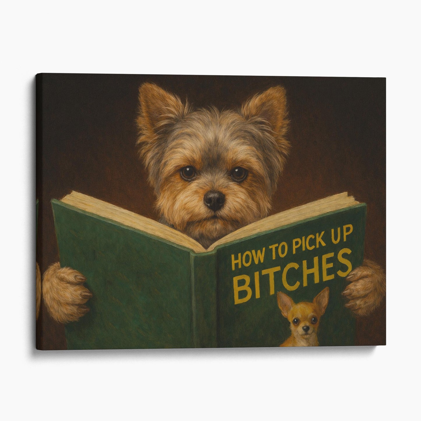 Yorkshire Terrier Reading Dog Dating Book