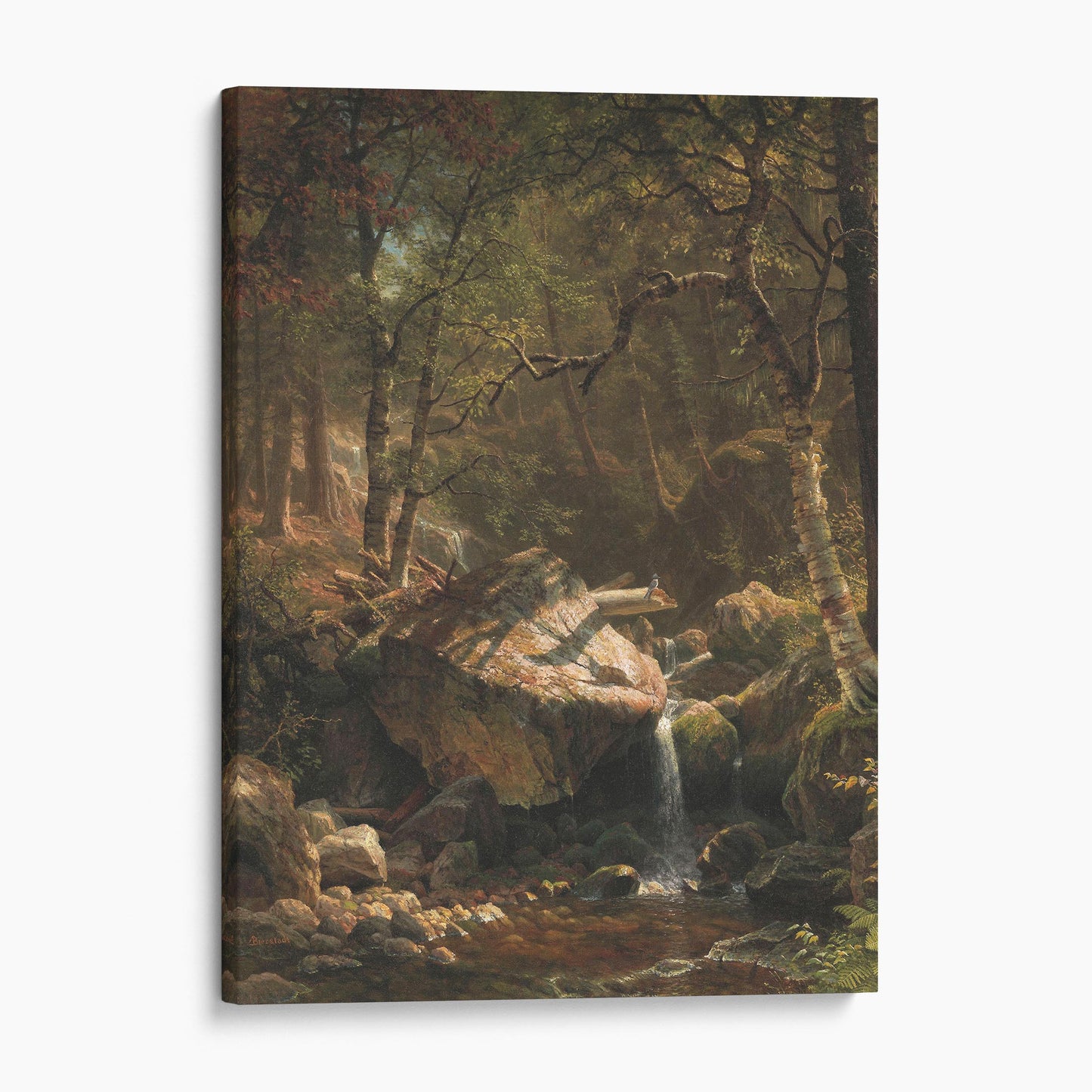Mountain Brook 1863 by Albert Bierstadt