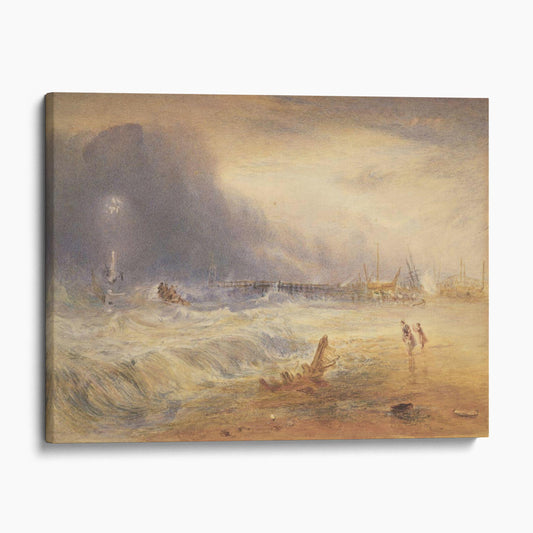 Lifeboat and Manby Apparatus Going Off to a Stranded Vessel by JMW Turner
