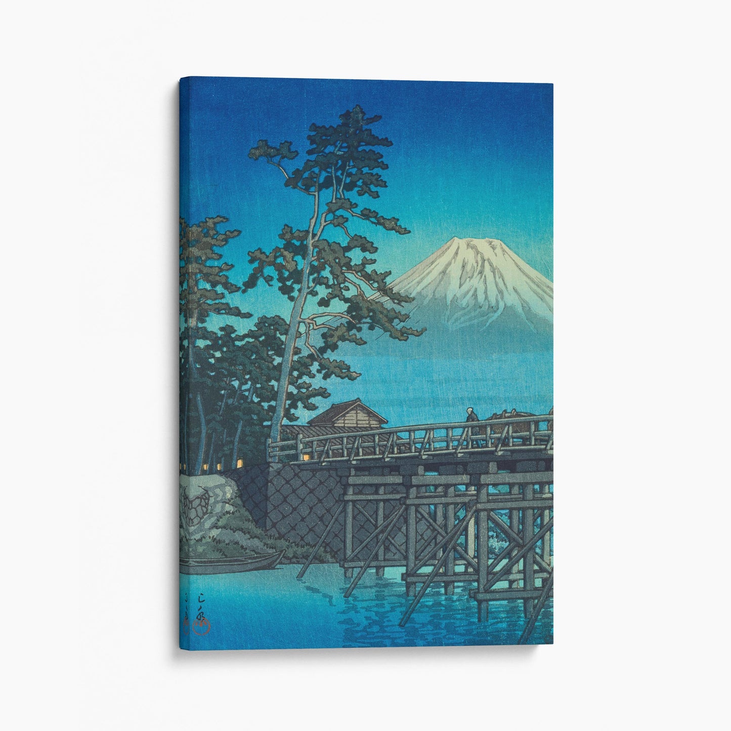Mt. Fuji in Moonlight, Kawai Bridge (1947) - Kawase Hasui