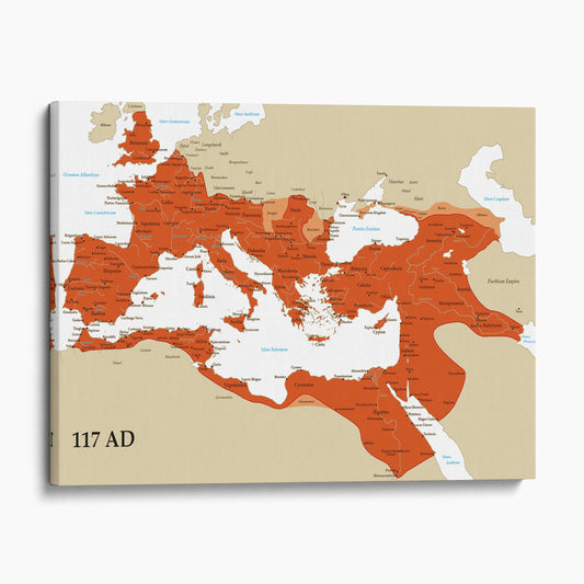 The Roman Empire At Its Peak, 117 AD