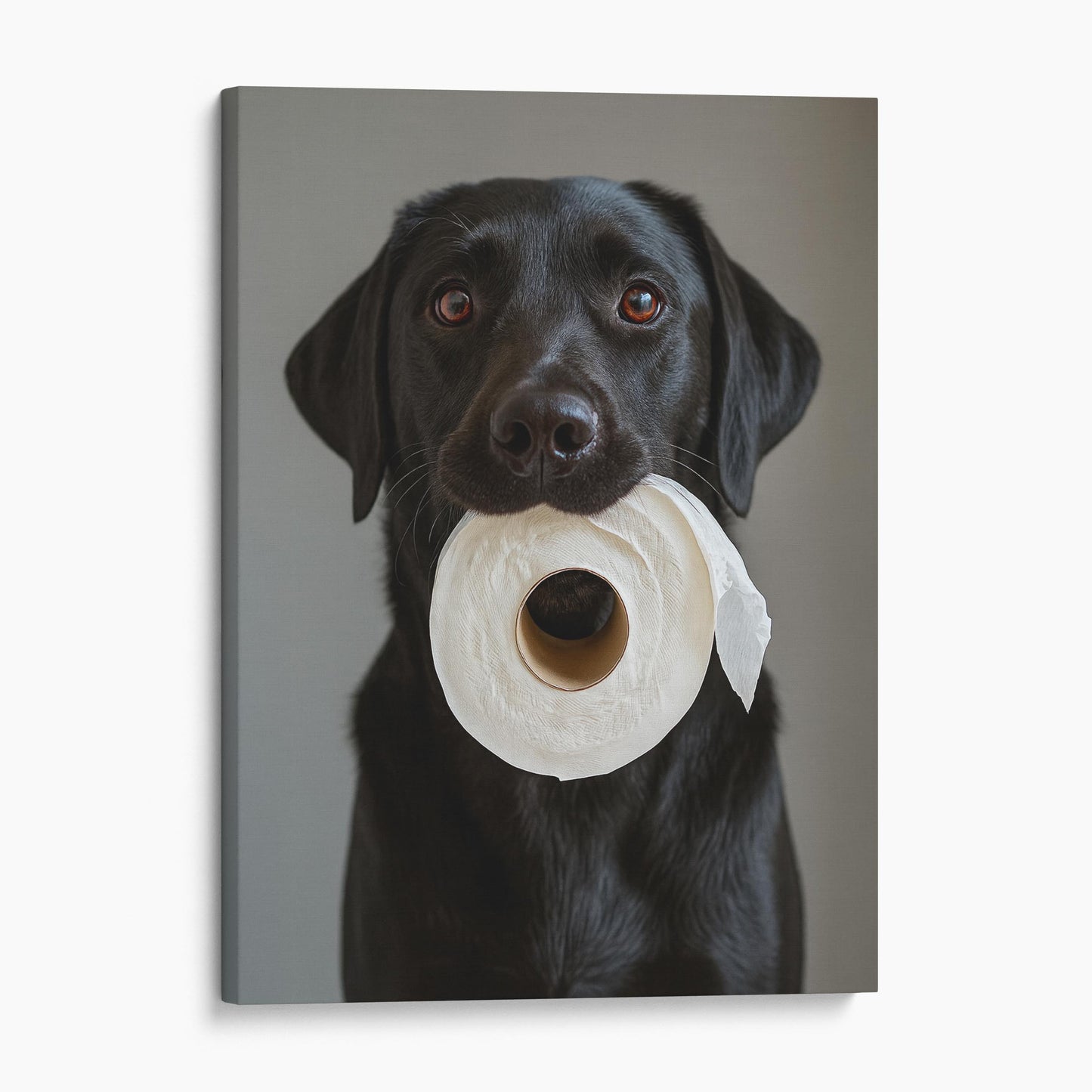 Black Labrador Dog Toilet Paper