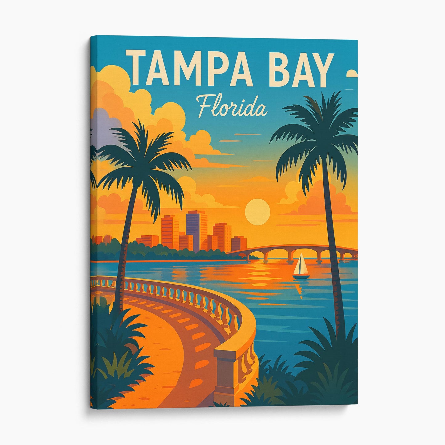 Tampa Bay Florida Travel Poster