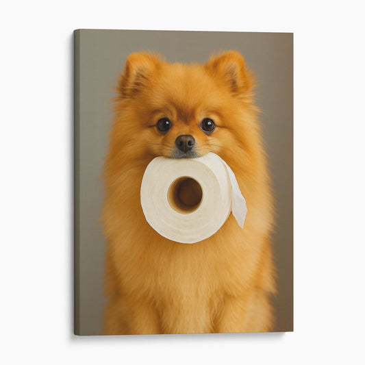 Pomeranian Dog Toilet Paper