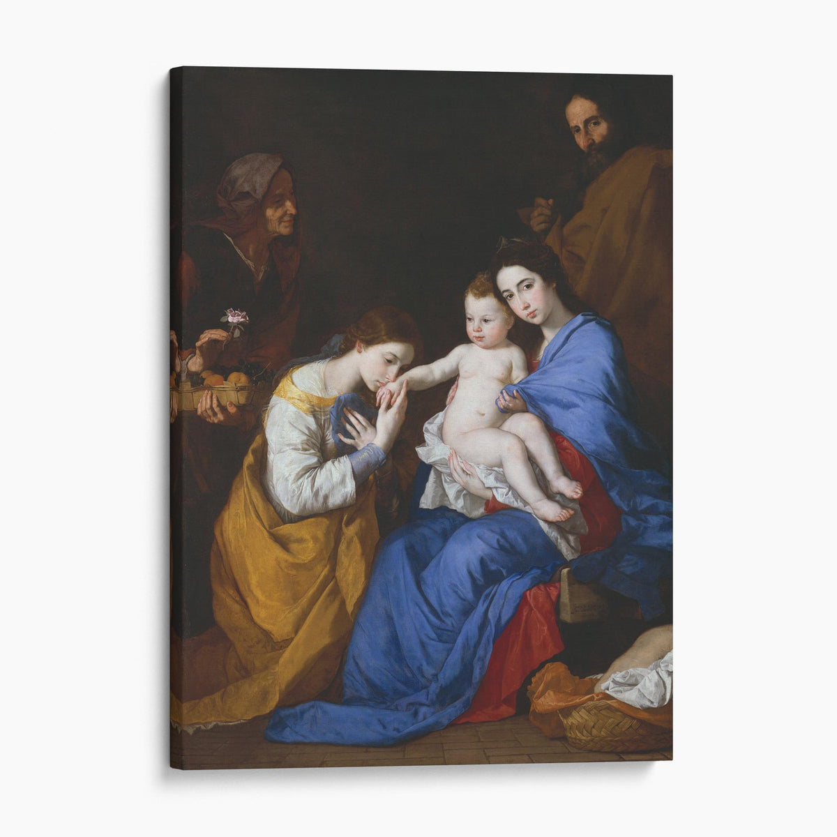 The Holy Family with Saints Anne and Catherine of Alexandria - Jusepe de Ribera