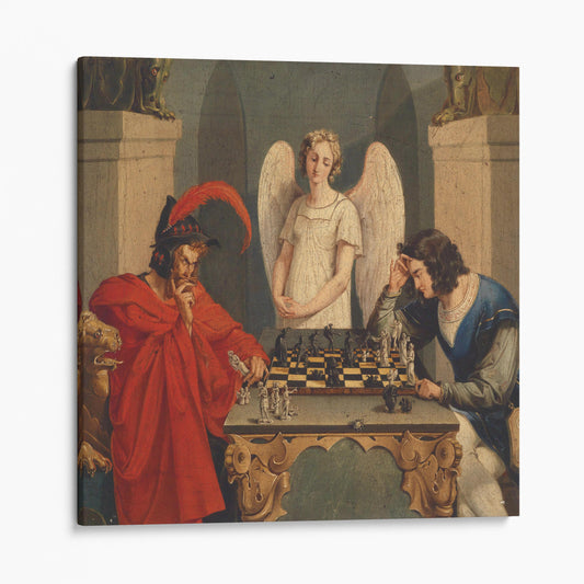 Checkmate - Faust And Mephistopheles Playing Chess