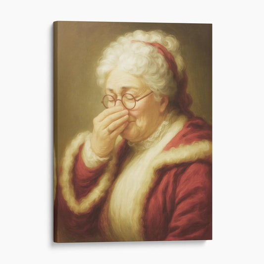 Mrs Claus Plugging Her Nose