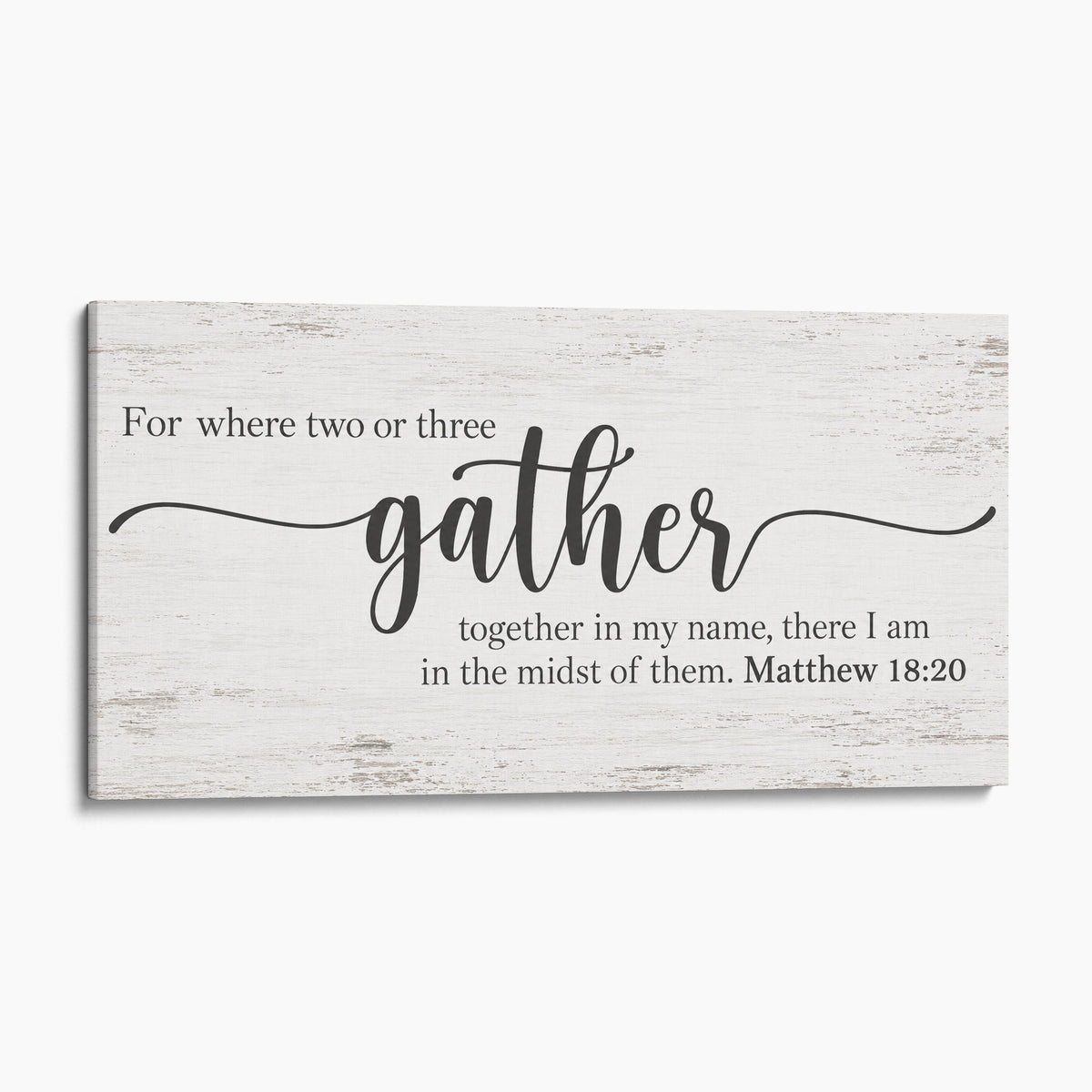 For Where Two Or Three Gather In My Name - Matthew 18:20
