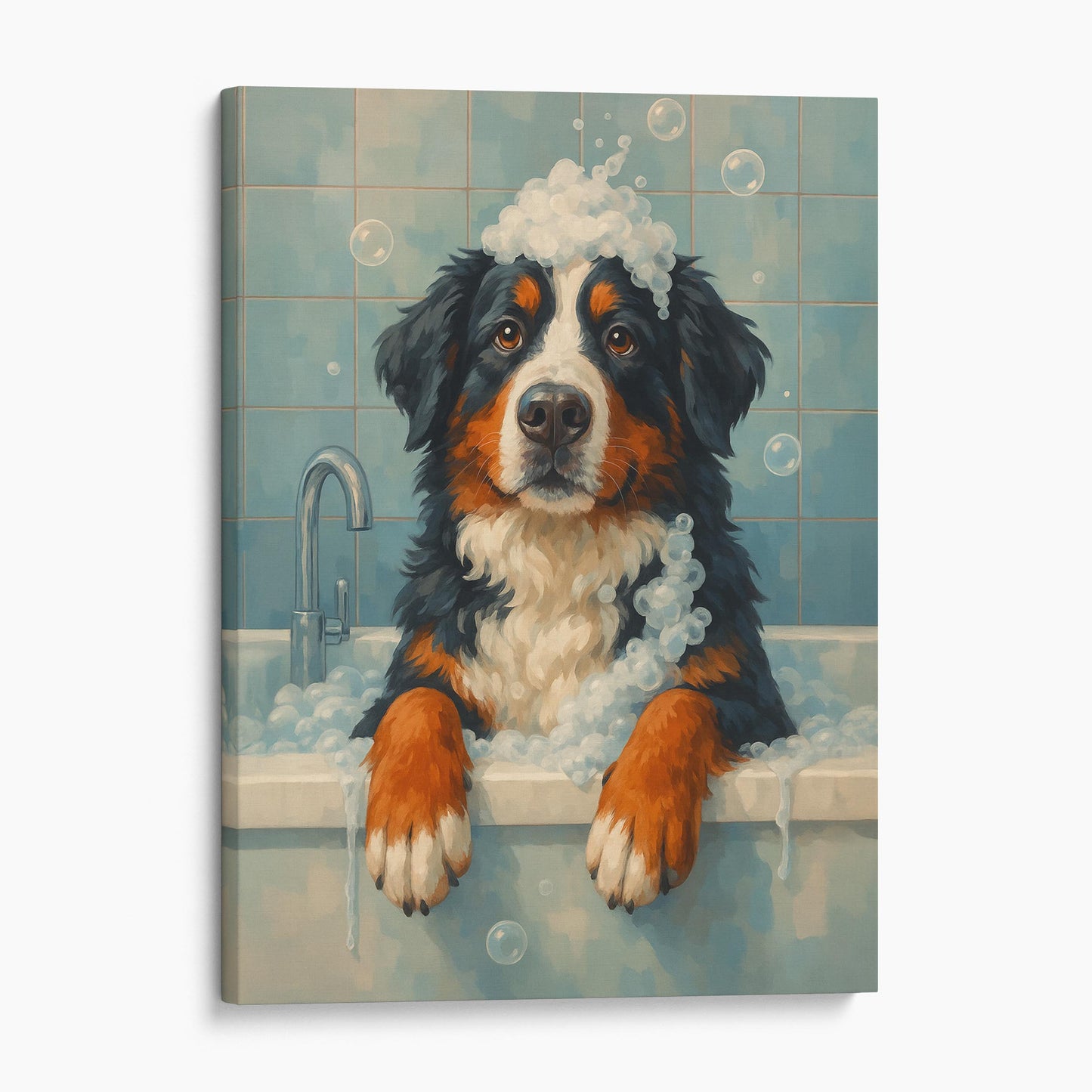 Bernese Mountain Dog Bathtub Bubble Bath