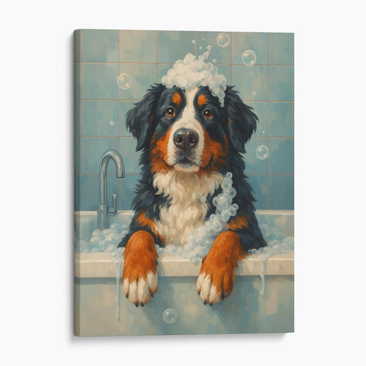 Bernese Mountain Dog Bathtub Bubble Bath